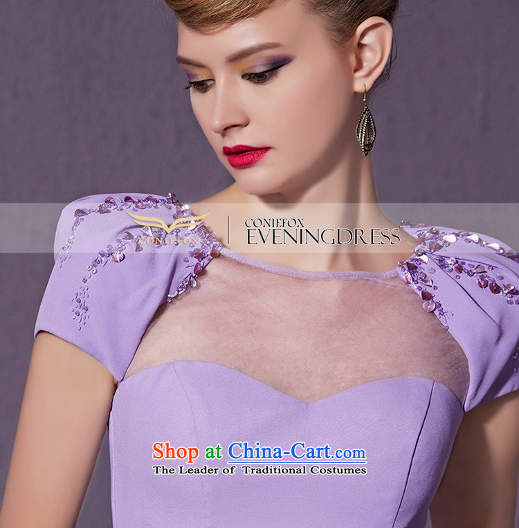 Creative Fox purple elegant shoulders bride wedding dress evening banquet dress bows services under the auspices of Sau San dress will long skirt 30950 light purple S picture, prices, brand platters! The elections are supplied in the national character of distribution, so action, buy now enjoy more preferential! As soon as possible.