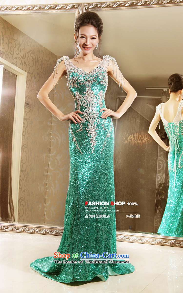 Pre-sale - wedding dresses Kyrgyz-american married arts new 2015 shoulder strap Korean dress LT7138 tail bridal dresses gold L pictures, prices, brand platters! The elections are supplied in the national character of distribution, so action, buy now enjoy more preferential! As soon as possible.