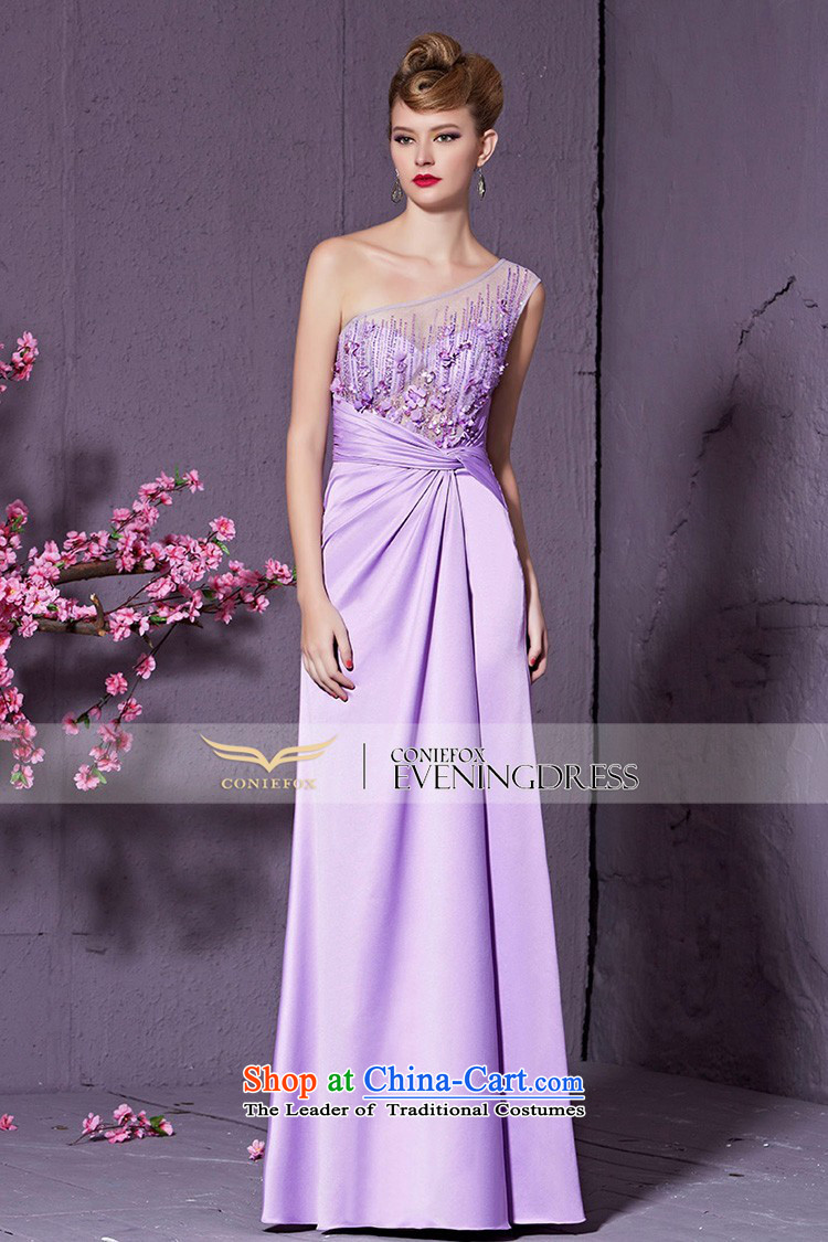 Creative Fox purple shoulder marriages bows elegant long service banquet hosted performances evening dress dress long skirt Vehicle Exhibition Exhibition dress 30951 light purple M picture, prices, brand platters! The elections are supplied in the national character of distribution, so action, buy now enjoy more preferential! As soon as possible.