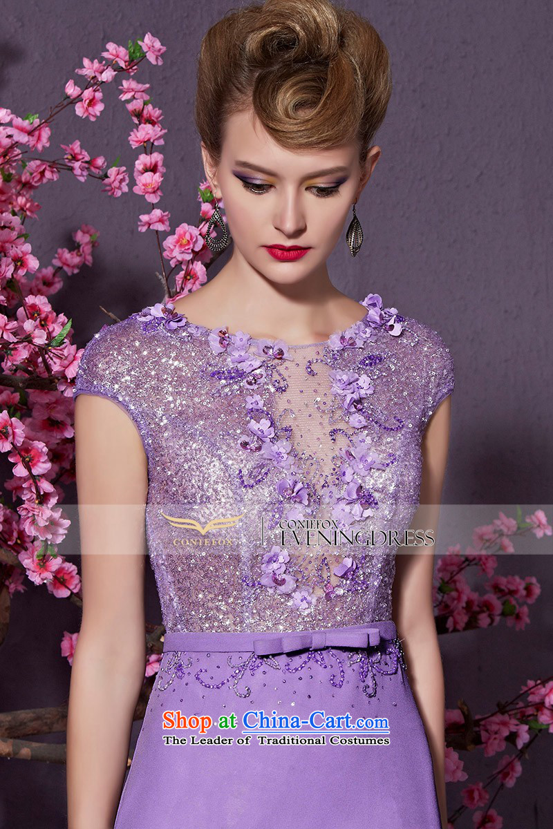 Creative Fox purple elegant banquet dress diamond stylish shoulders long evening drink service bridal dresses wedding dress presided over long skirt 30953 light purple M picture, prices, brand platters! The elections are supplied in the national character of distribution, so action, buy now enjoy more preferential! As soon as possible.