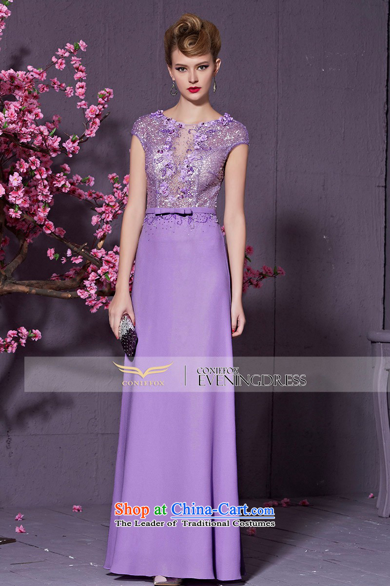 Creative Fox purple elegant banquet dress diamond stylish shoulders long evening drink service bridal dresses wedding dress presided over long skirt 30953 light purple M picture, prices, brand platters! The elections are supplied in the national character of distribution, so action, buy now enjoy more preferential! As soon as possible.