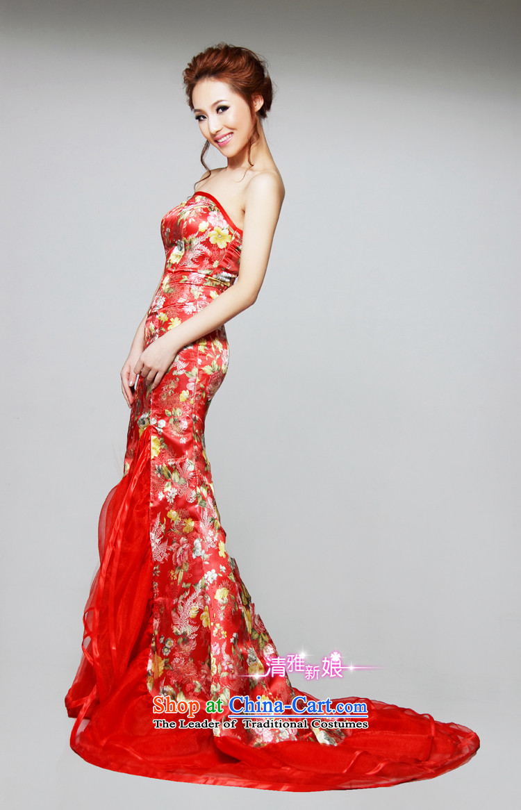 2015 new Kyrgyz-US married arts wedding dresses improved dress LT632 bride dress red XL Photo, prices, brand platters! The elections are supplied in the national character of distribution, so action, buy now enjoy more preferential! As soon as possible.