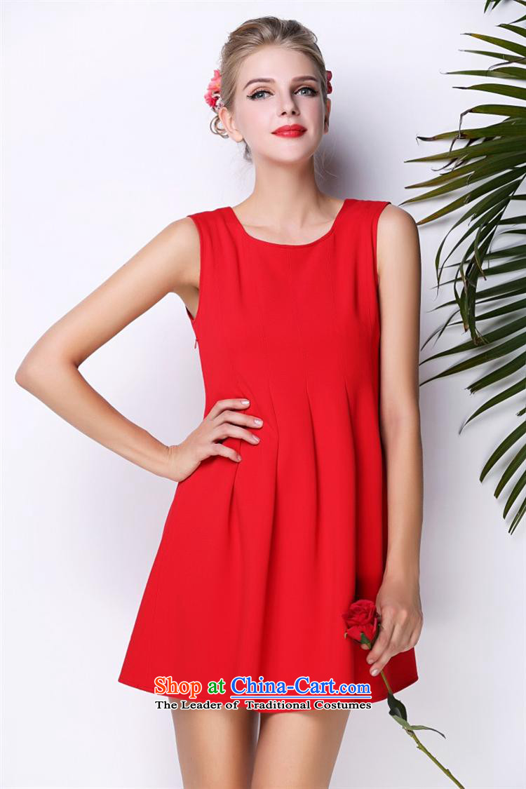 Vpro only dress 2015 skirt sleeveless jacket dress pressure folds the skirt the small red dress 3066 Red S picture, prices, brand platters! The elections are supplied in the national character of distribution, so action, buy now enjoy more preferential! As soon as possible.