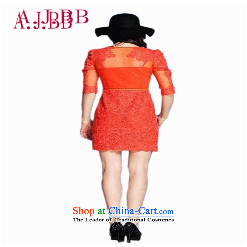 Vpro only dress autumn betrothal temperament small dress aristocratic dinner dress Sau San lace and package the skirt 001B XXL,A.J.BB,,, orange shopping on the Internet