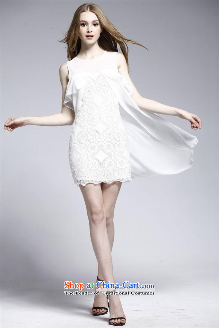 Vpro only married Dress Short of bows dress red 2015 new lace water-soluble flower stitching white dress 2166 White M picture, prices, brand platters! The elections are supplied in the national character of distribution, so action, buy now enjoy more preferential! As soon as possible.