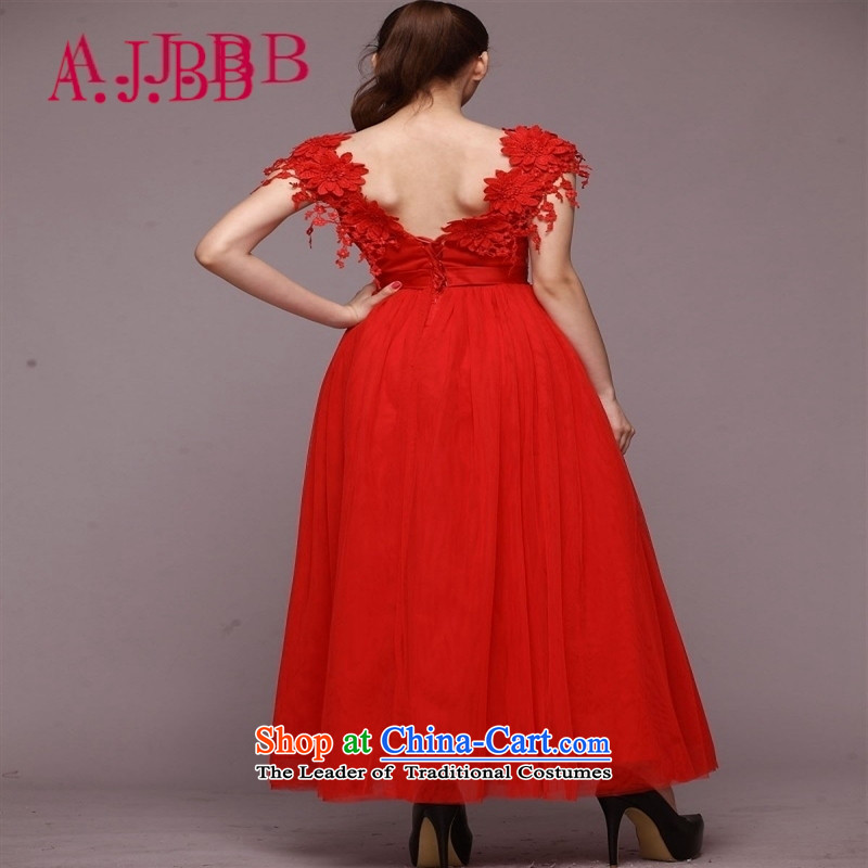 Vpro only dress clothes red wedding short-sleeved noble long skirt 2152 Red XL,A.J.BB,,, shopping on the Internet