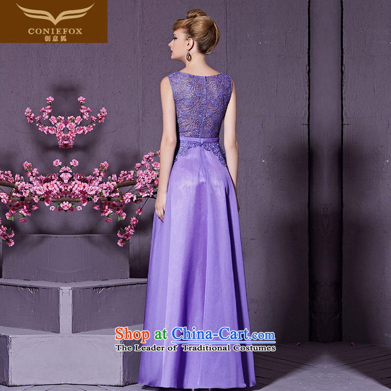 Creative Fox purple lace nail pearl banquet evening dresses marriages services under the auspices of the annual bows dress will long dresses skirts Sau San 30955 light purple S creative Fox (coniefox) , , , shopping on the Internet