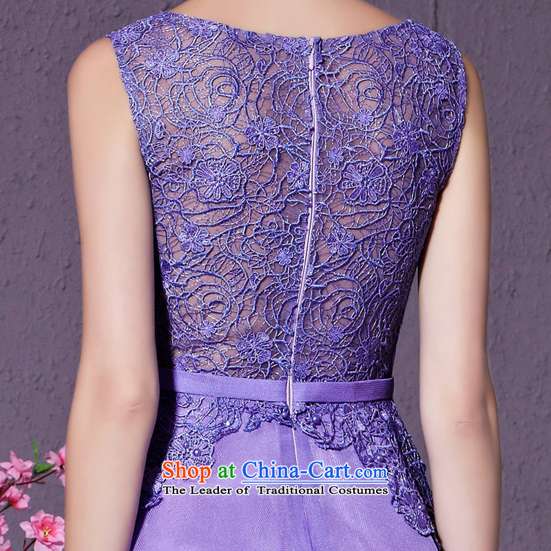 Creative Fox purple lace nail pearl banquet evening dresses marriages services under the auspices of the annual bows dress will long dresses skirts Sau San 30955 light purple S creative Fox (coniefox) , , , shopping on the Internet