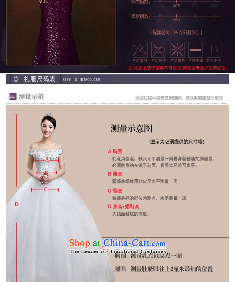 The first white into about the new 2015 Sau San on chip crowsfoot dress hostess will marry stylish bows service long purple L picture, prices, brand platters! The elections are supplied in the national character of distribution, so action, buy now enjoy more preferential! As soon as possible.