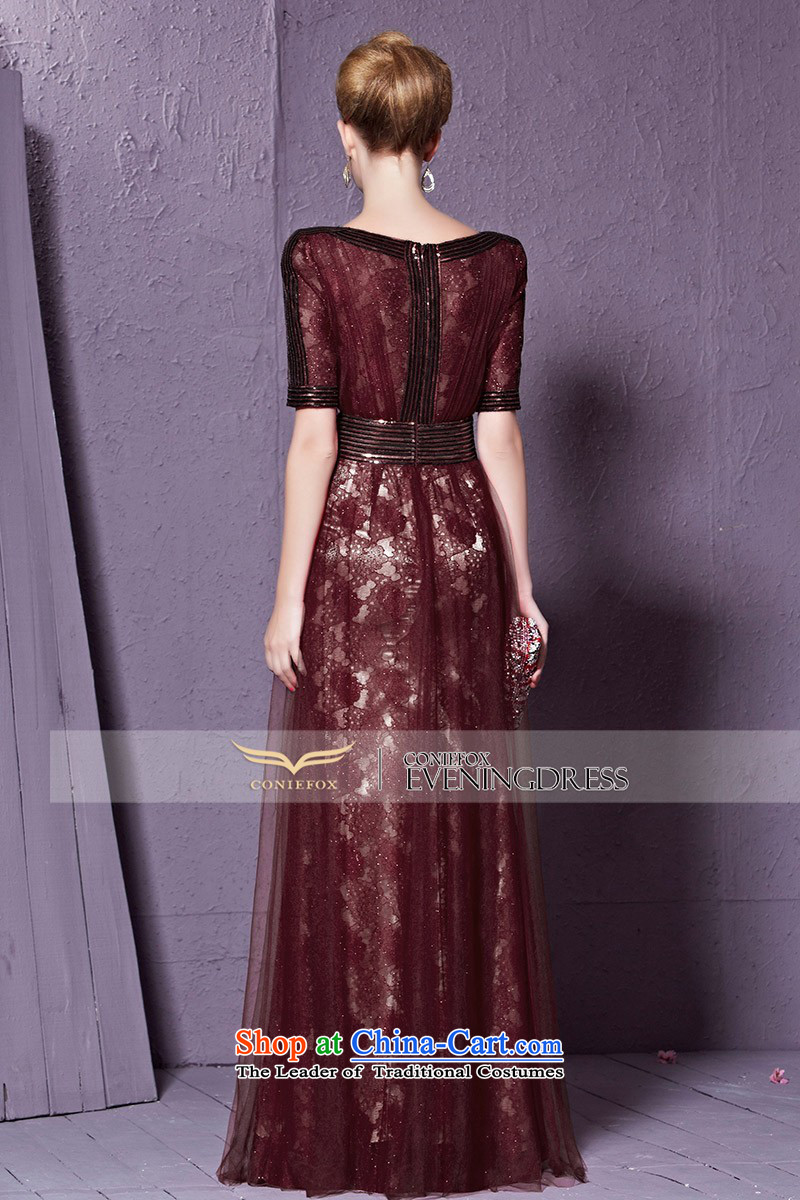 Creative Fox wine red bride wedding dresses marriage bows services Sau San long thin banquet dress graphics wedding dress evening dress welcome 30958 wine red S picture, prices, brand platters! The elections are supplied in the national character of distribution, so action, buy now enjoy more preferential! As soon as possible.