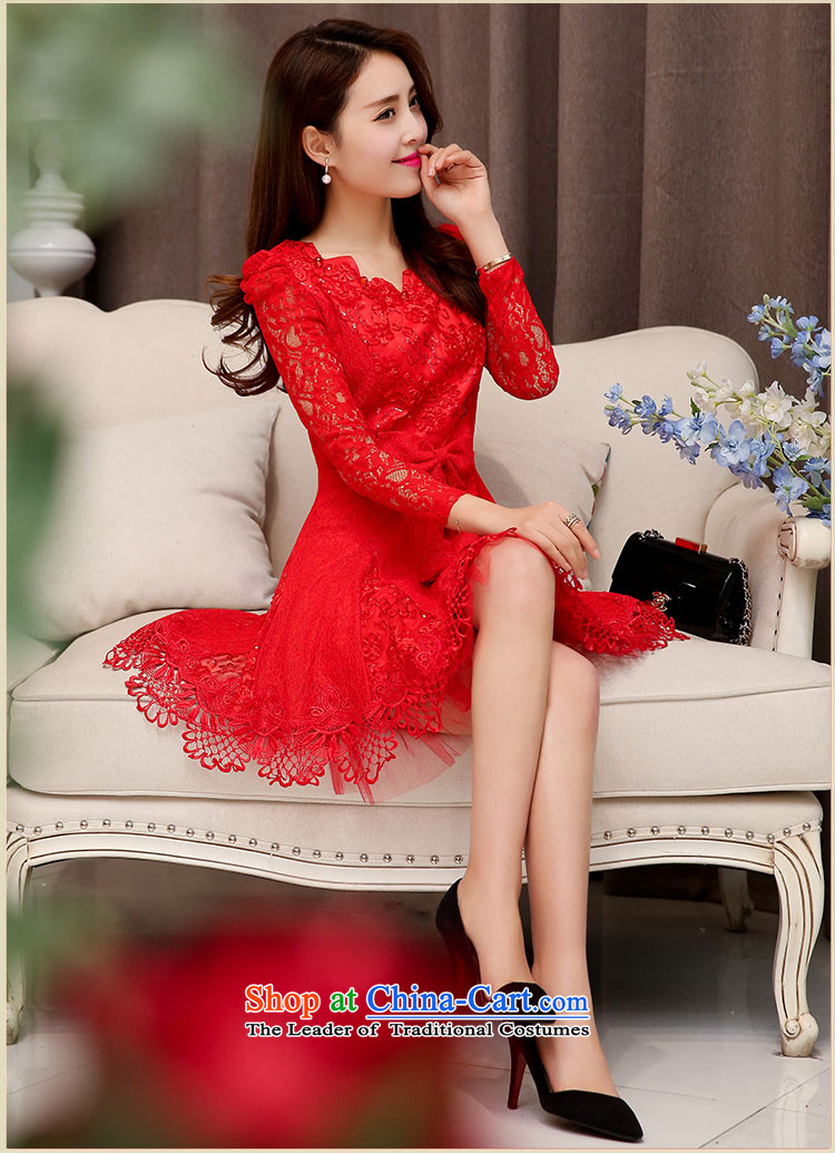 Cover Story 2015 spring and fall lace wedding back door onto short of evening dresses performances marriages bows bridesmaid dresses red XXL picture, prices, brand platters! The elections are supplied in the national character of distribution, so action, buy now enjoy more preferential! As soon as possible.