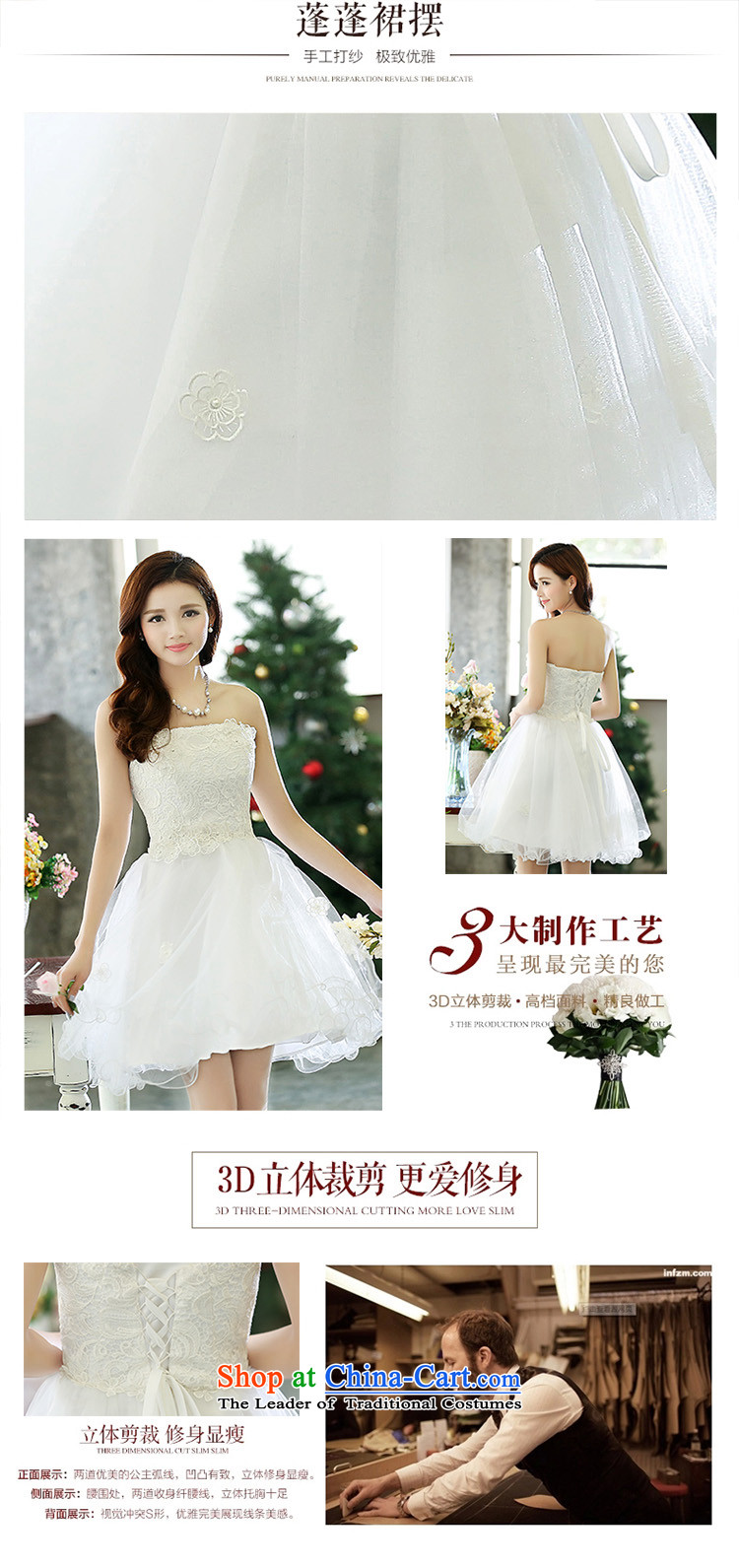 Vpro only dress 2015 new spring and summer evening dresses and sexy bare shoulders lace Sau San video thin anointed chest wedding bridesmaid services white L picture, prices, brand platters! The elections are supplied in the national character of distribution, so action, buy now enjoy more preferential! As soon as possible.