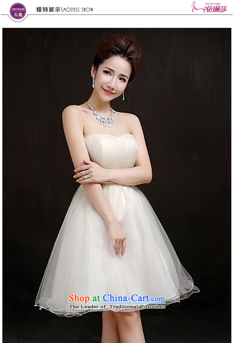 According to Lin Sha 2015 new bridesmaid services marriages wedding dress bridesmaid mission small dress sister skirt bon bon skirt S picture, prices, brand platters! The elections are supplied in the national character of distribution, so action, buy now enjoy more preferential! As soon as possible.