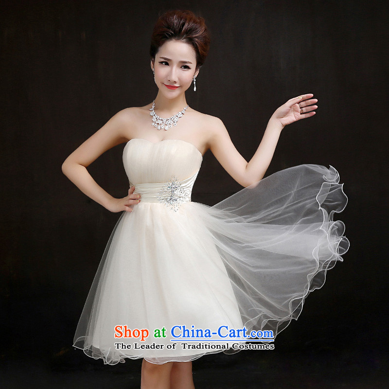According to Lin Sha 2015 new bridesmaid services marriages wedding dress bridesmaid mission small dress sister skirt bon bon , in accordance with the Lin Sha skirt shopping on the Internet has been pressed.