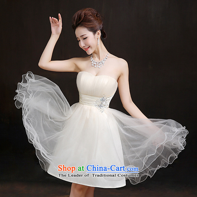 According to Lin Sha 2015 new bridesmaid services marriages wedding dress bridesmaid mission small dress sister skirt bon bon , in accordance with the Lin Sha skirt shopping on the Internet has been pressed.