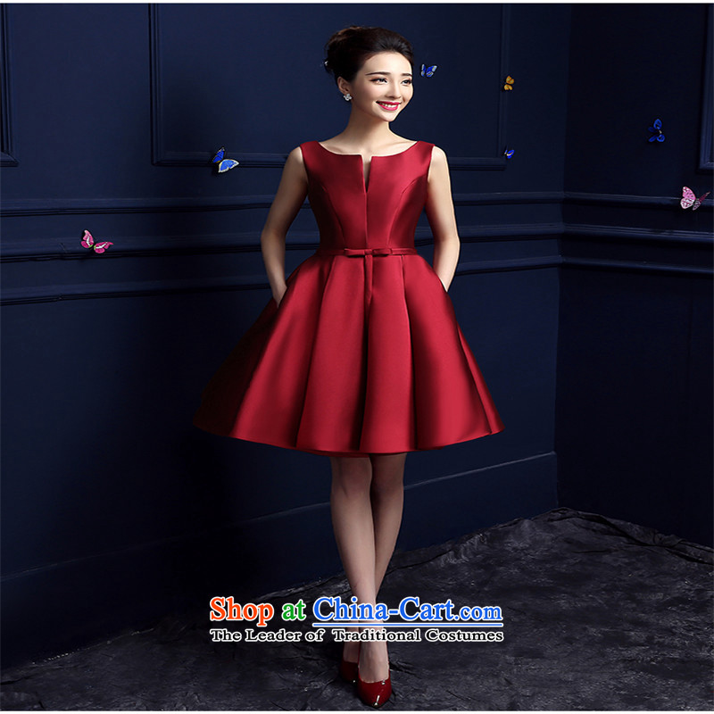 Korea, Gigi Lai stylish 2015HANNIZI length of evening summer elegant banquet dress, wine red short) S, Korea, Gigi Lai (hannizi) , , , shopping on the Internet
