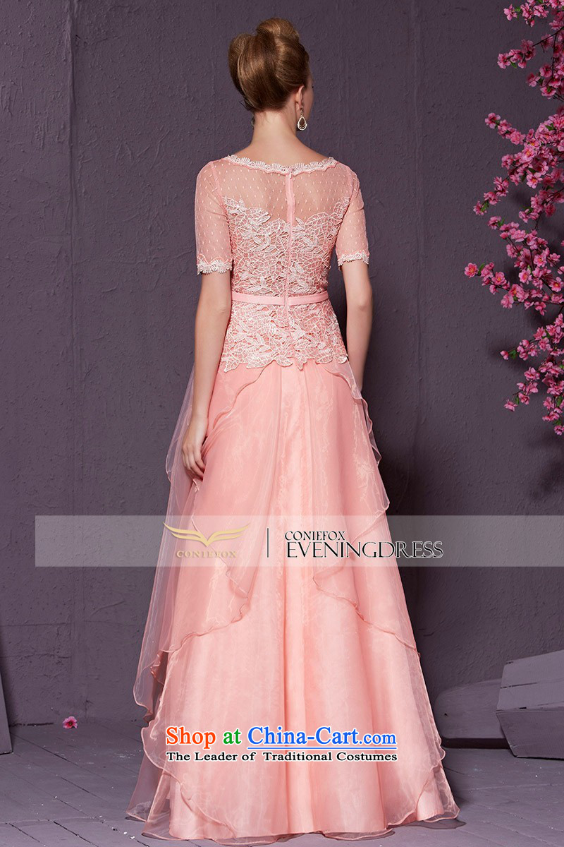 Creative Fox pink lace short-sleeved bride wedding dresses marriage bows services Sau San long bridesmaid wedding dresses evening hospitality services long skirt 30968 pink XL Photo, prices, brand platters! The elections are supplied in the national character of distribution, so action, buy now enjoy more preferential! As soon as possible.