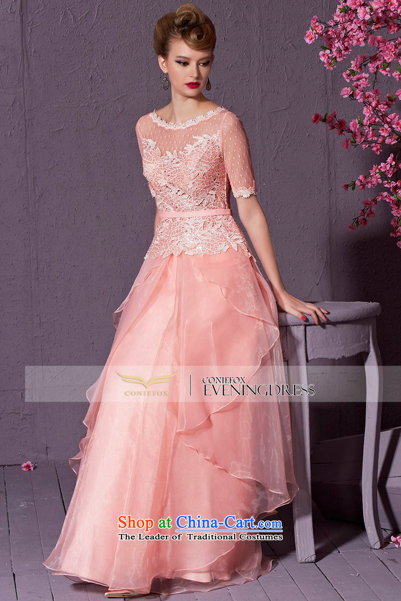 Creative Fox pink lace short-sleeved bride wedding dresses marriage bows services Sau San long bridesmaid wedding dresses evening hospitality services long skirt 30968 pink XL Photo, prices, brand platters! The elections are supplied in the national character of distribution, so action, buy now enjoy more preferential! As soon as possible.