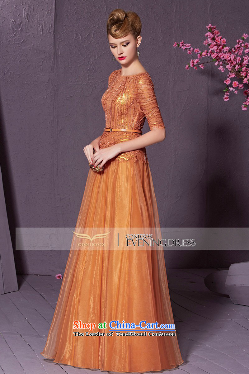 The kitsune style on-chip creative banquet dinner dress in long-sleeved Sau San evening drink services under the auspices of dress will video thin bridesmaid dress skirt 30980 orange L picture, prices, brand platters! The elections are supplied in the national character of distribution, so action, buy now enjoy more preferential! As soon as possible.