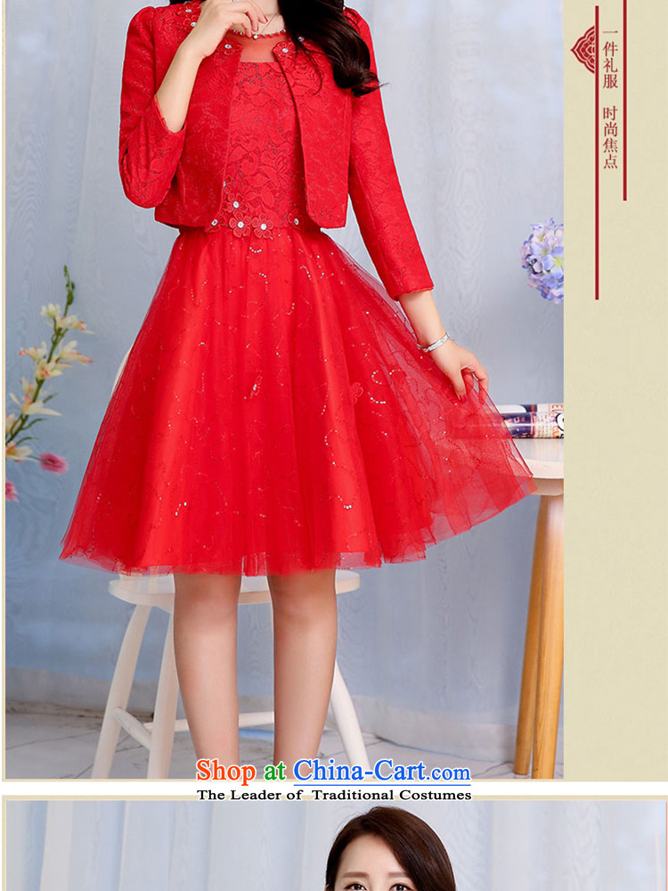 Replace the Spring and Autumn Period, involving Suu Kyi won version wedding dress women and two piece dresses and stylish high-end temperament bride dress bows back to door bridesmaid evening dress female RED M picture, prices, brand platters! The elections are supplied in the national character of distribution, so action, buy now enjoy more preferential! As soon as possible.