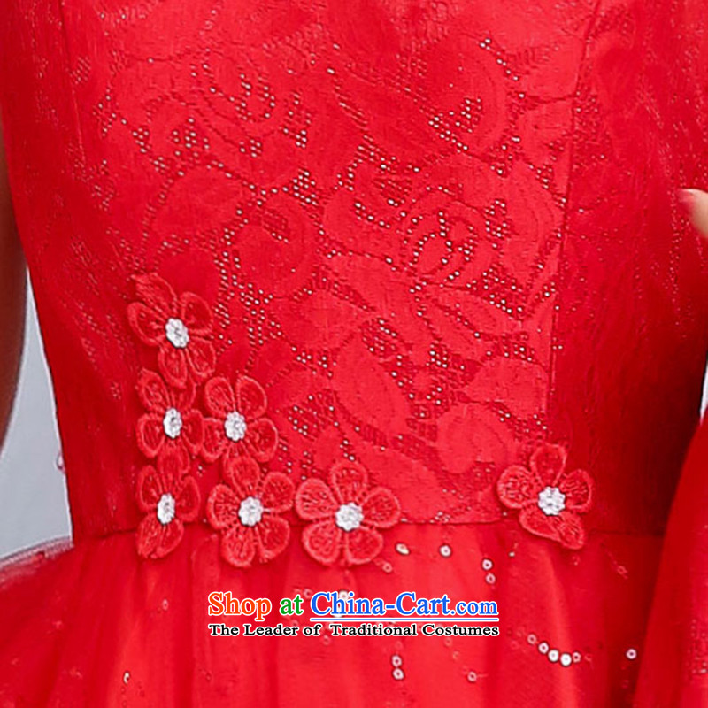 Replace the Spring and Autumn Period, involving Suu Kyi won version wedding dress women and two piece dresses and stylish high-end temperament bride dress bows back to door bridesmaid evening dress female RED M involved (JIEJIYA Suu Kyi) , , , shopping on the Internet