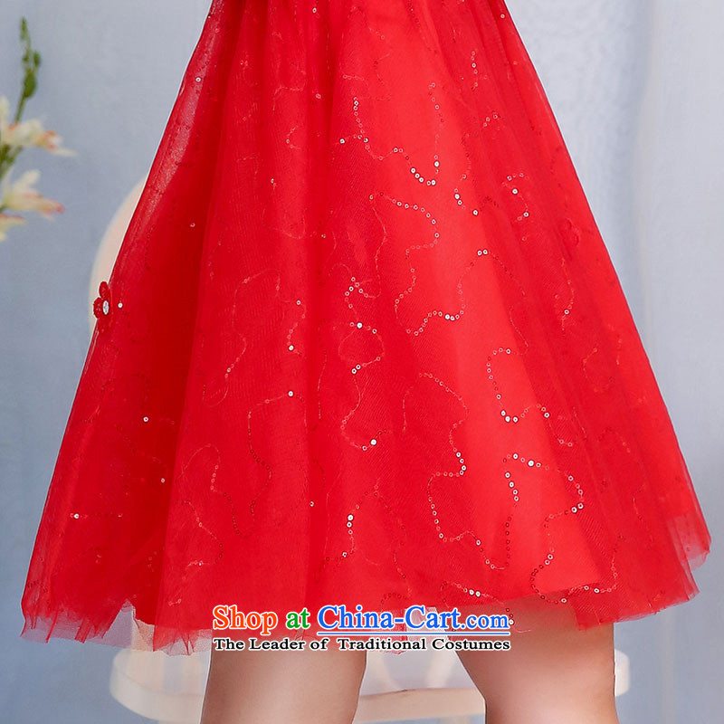 Replace the Spring and Autumn Period, involving Suu Kyi won version wedding dress women and two piece dresses and stylish high-end temperament bride dress bows back to door bridesmaid evening dress female RED M involved (JIEJIYA Suu Kyi) , , , shopping on the Internet