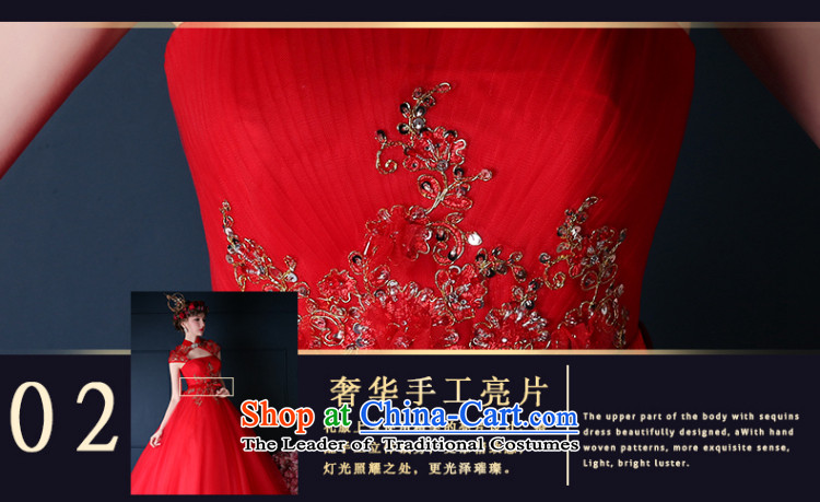 Wedding dress 2015 Korean New Red anointed chest long bride bows services video thin evening dress will make to the summer picture color picture size, prices, brand platters! The elections are supplied in the national character of distribution, so action, buy now enjoy more preferential! As soon as possible.