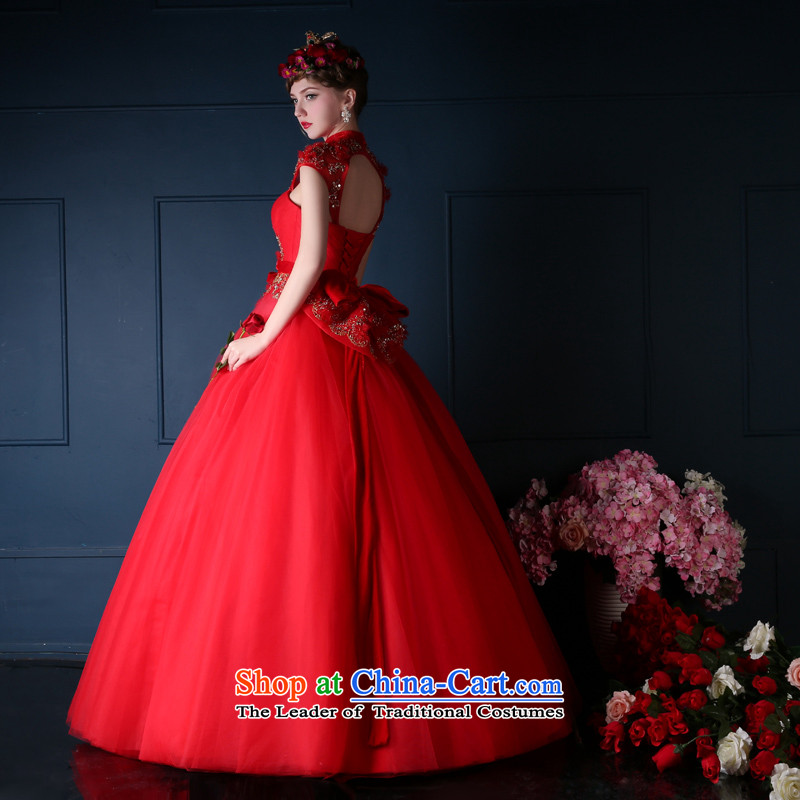 Wedding dress 2015 Korean New Red anointed chest long bride bows services video thin evening dress will make to the summer picture color size, Sin Sin Introduction , , , shopping on the Internet
