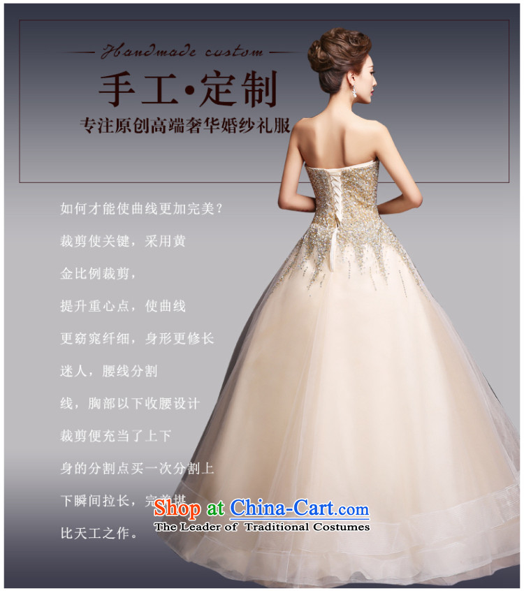 Gold wiping the chest dress bows services 2015 marriages long on-chip banquet dinner dress will preside over the picture color for spring size pictures, prices, brand platters! The elections are supplied in the national character of distribution, so action, buy now enjoy more preferential! As soon as possible.