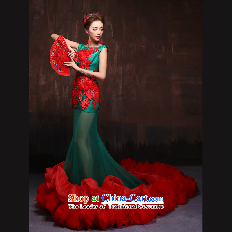 The spring and summer of 2015 new stylish long tail marriages crowsfoot evening dress photo building theme color pictures to stage performances , Sin Sin Introduction , , , shopping on the Internet