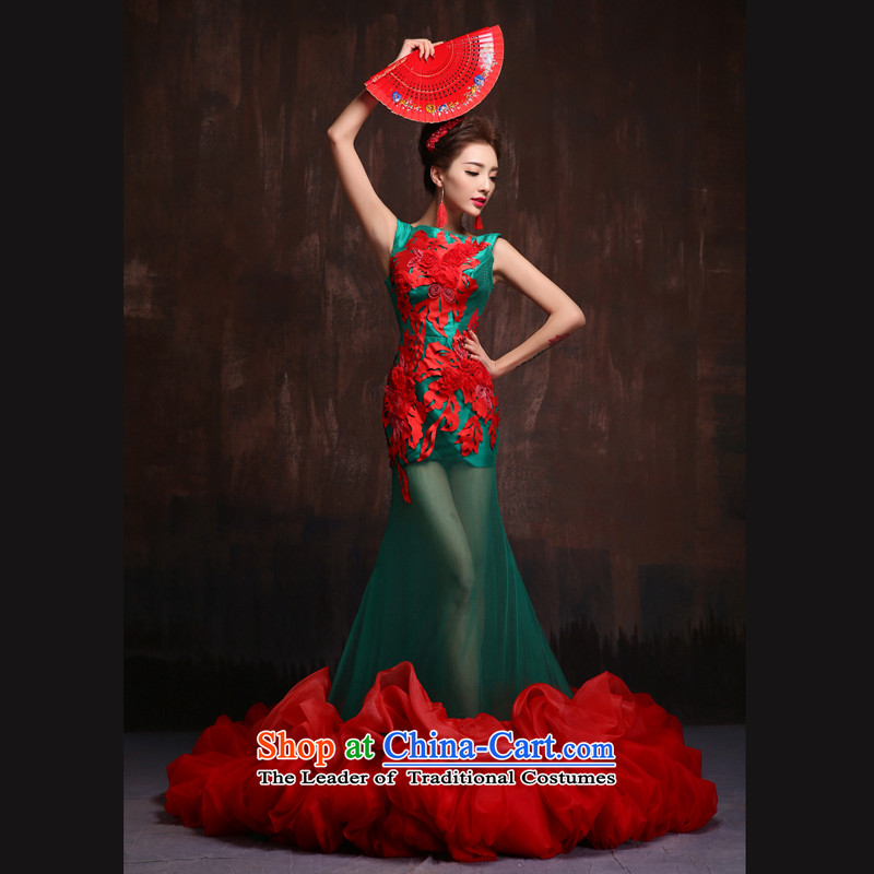 The spring and summer of 2015 new stylish long tail marriages crowsfoot evening dress photo building theme color pictures to stage performances , Sin Sin Introduction , , , shopping on the Internet