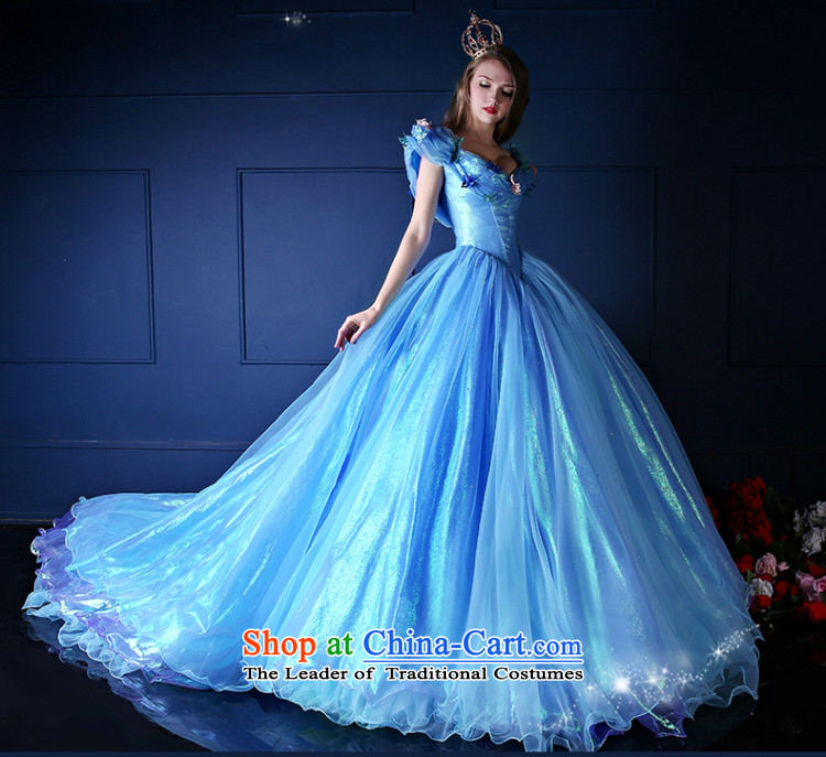 Wedding dress 2015 Spring/Summer new Cinderella, Deluxe Continental a shoulder length field, bridal dresses drag tail of L picture, prices, brand platters! The elections are supplied in the national character of distribution, so action, buy now enjoy more preferential! As soon as possible.