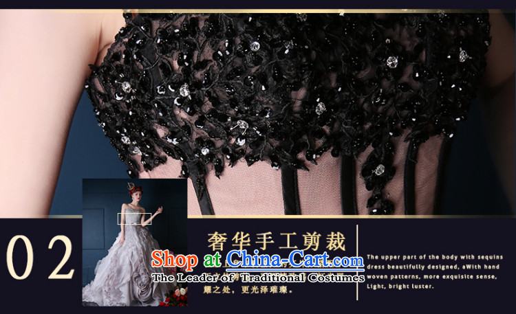 2015 Spring/Summer new Korean anointed chest marriages tail wedding dress banquet dress video thin will orange black L picture, prices, brand platters! The elections are supplied in the national character of distribution, so action, buy now enjoy more preferential! As soon as possible.