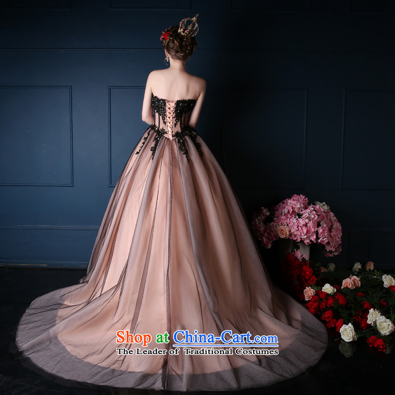 2015 Spring/Summer new Korean anointed chest marriages tail wedding dress banquet dress video thin will orange black , L, Sin Sin Introduction , , , shopping on the Internet