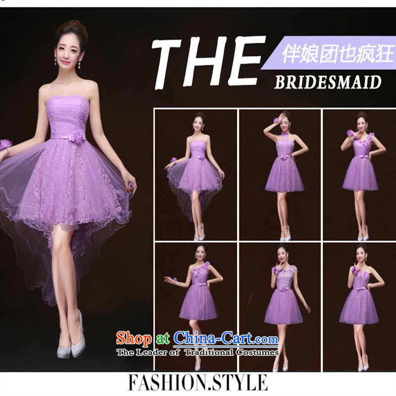 Mano-hwan's 2015 new autumn and winter hang also lifting strap lace bridesmaid short skirt) Bride wedding ceremony service dinner drink sister purple C S, Susan Sarandon bandying (KASHAN.JJ card) , , , shopping on the Internet
