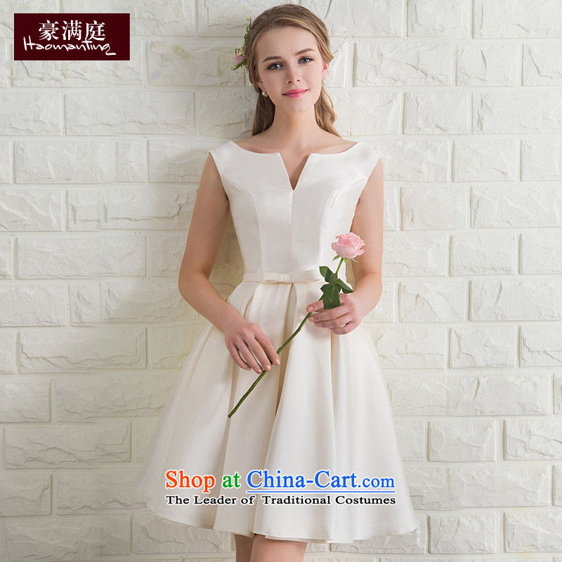 Toasting champagne evening dresses marriages wedding services bridesmaid gathering service banquet moderator evening dress suit skirt summer champagne colorM