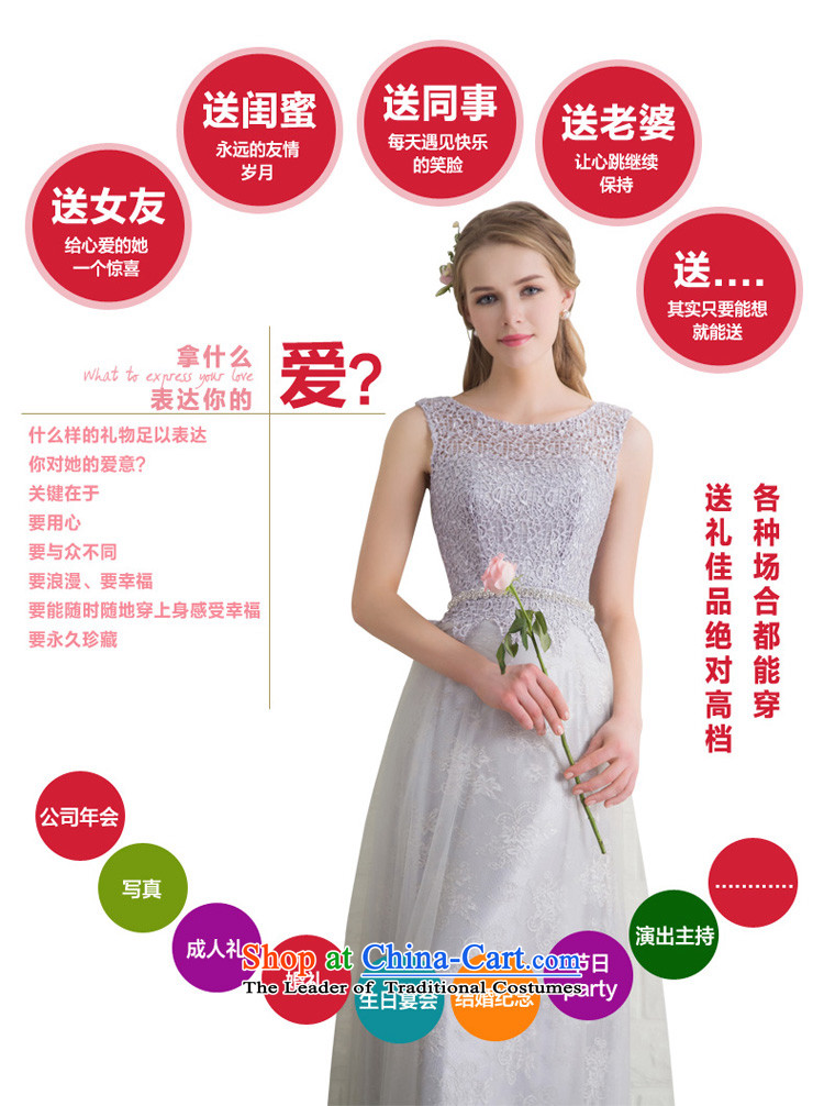 Ho full Chamber wedding banquet performances moderator evening dresses long marriage bridesmaid bride services with the NEW Summer 2015 gray color pictures, prices, XL brand platters! The elections are supplied in the national character of distribution, so action, buy now enjoy more preferential! As soon as possible.