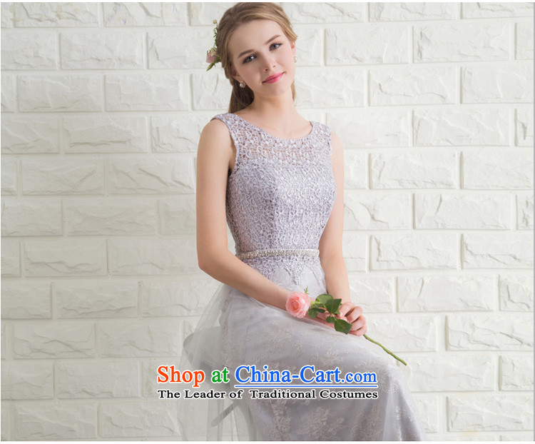 Ho full Chamber wedding banquet performances moderator evening dresses long marriage bridesmaid bride services with the NEW Summer 2015 gray color pictures, prices, XL brand platters! The elections are supplied in the national character of distribution, so action, buy now enjoy more preferential! As soon as possible.