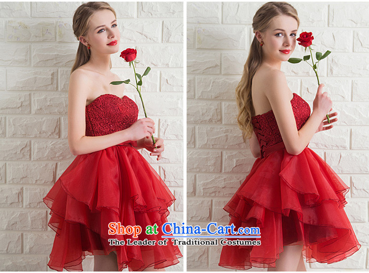2015 new bows and short of Chest Services Mr Ronald bride wedding dress stylish banquet evening dresses bon bon skirt red jade pink S picture, prices, brand platters! The elections are supplied in the national character of distribution, so action, buy now enjoy more preferential! As soon as possible.