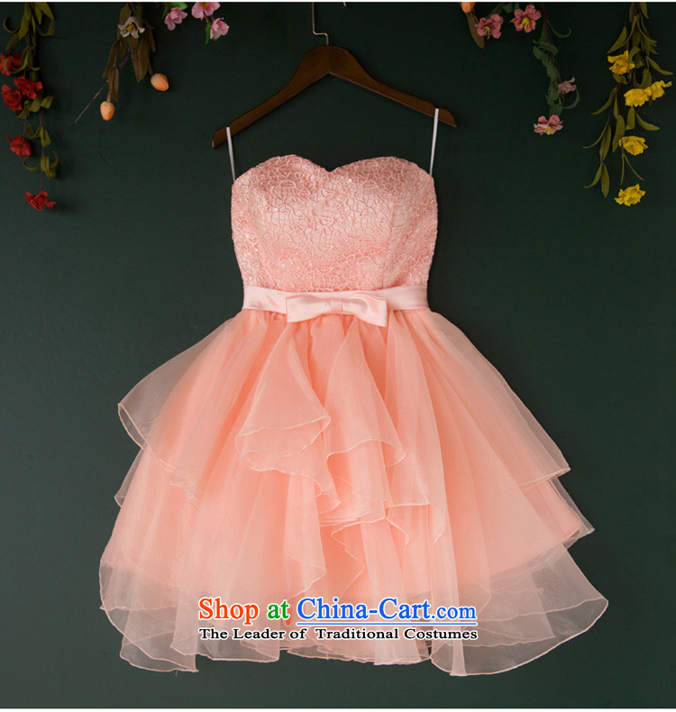 2015 new bows and short of Chest Services Mr Ronald bride wedding dress stylish banquet evening dresses bon bon skirt red jade pink S picture, prices, brand platters! The elections are supplied in the national character of distribution, so action, buy now enjoy more preferential! As soon as possible.
