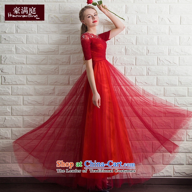 Ho full Chamber bride chief) bows cuff red wedding dinner will be chairing the marriage evening dresses bride red , L Ho full Chamber , , , shopping on the Internet