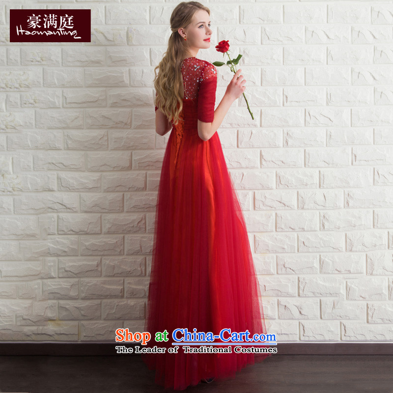 Ho full Chamber bride chief) bows cuff red wedding dinner will be chairing the marriage evening dresses bride red , L Ho full Chamber , , , shopping on the Internet