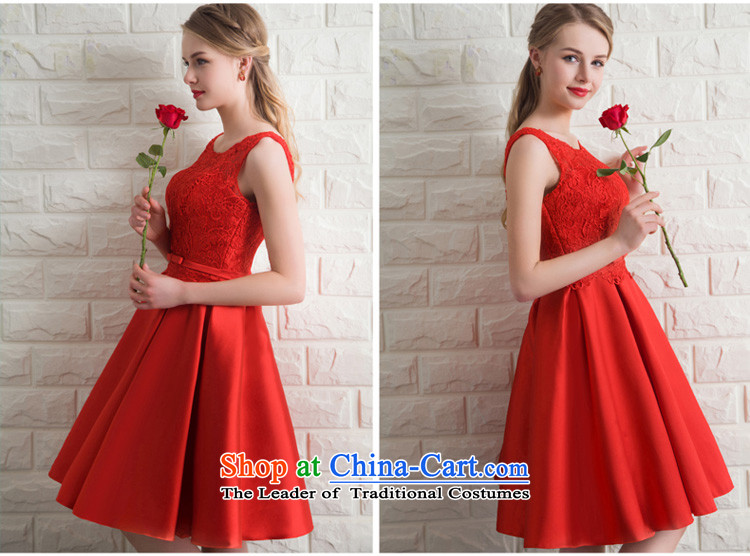 Ho full Chamber banquet dinner dress lace dress skirt female red bows Service Bridal betrothal wedding dress evening summer RED M picture, prices, brand platters! The elections are supplied in the national character of distribution, so action, buy now enjoy more preferential! As soon as possible.