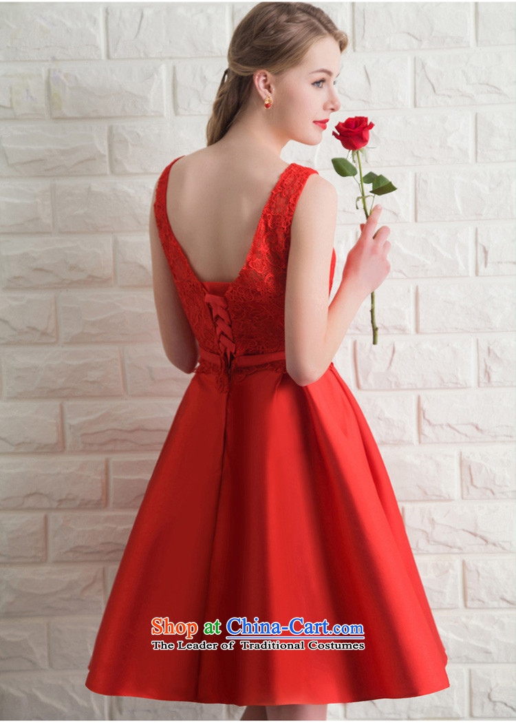 Ho full Chamber banquet dinner dress lace dress skirt female red bows Service Bridal betrothal wedding dress evening summer RED M picture, prices, brand platters! The elections are supplied in the national character of distribution, so action, buy now enjoy more preferential! As soon as possible.