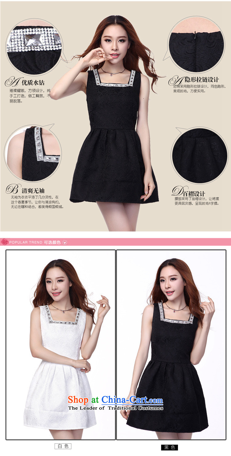 The snow fall 2015 Cross-load boat dresses aristocratic dress Western Jacquard Pipe Sleeveless dresses A8886 white L picture, prices, brand platters! The elections are supplied in the national character of distribution, so action, buy now enjoy more preferential! As soon as possible.