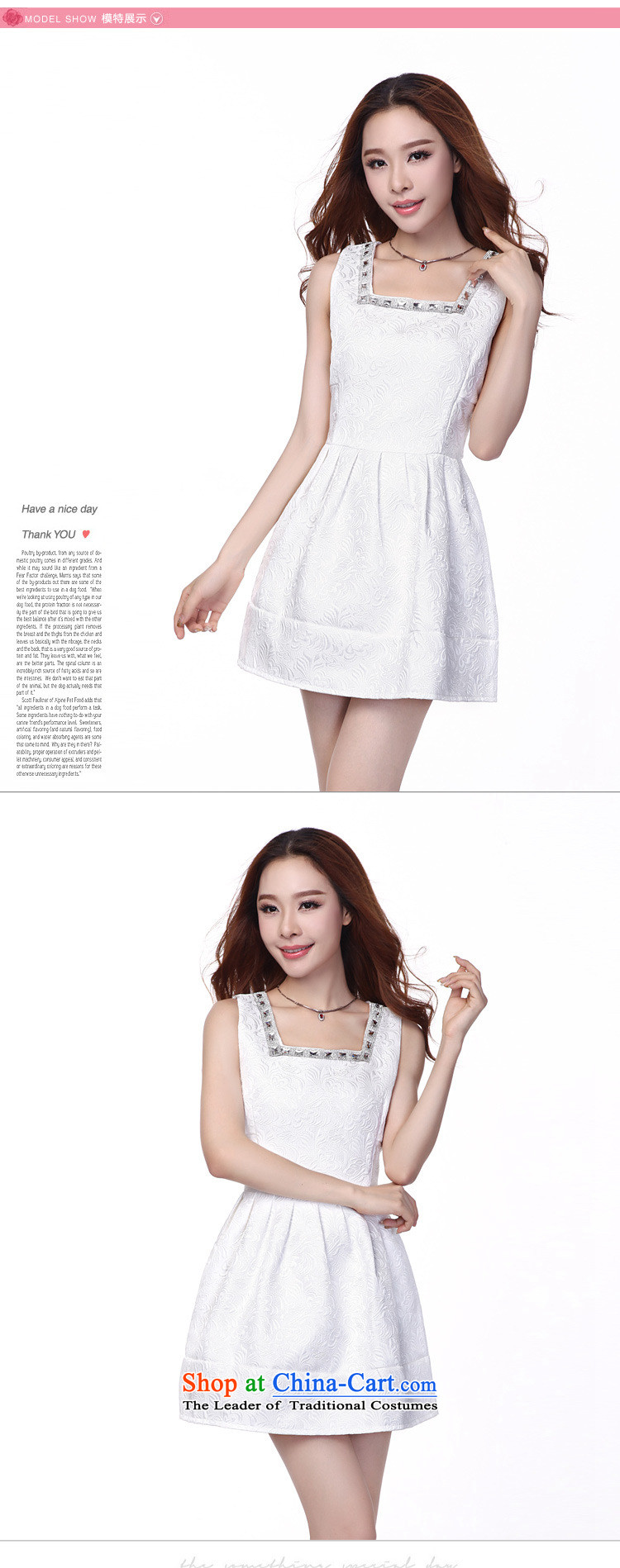 The snow fall 2015 Cross-load boat dresses aristocratic dress Western Jacquard Pipe Sleeveless dresses A8886 white L picture, prices, brand platters! The elections are supplied in the national character of distribution, so action, buy now enjoy more preferential! As soon as possible.