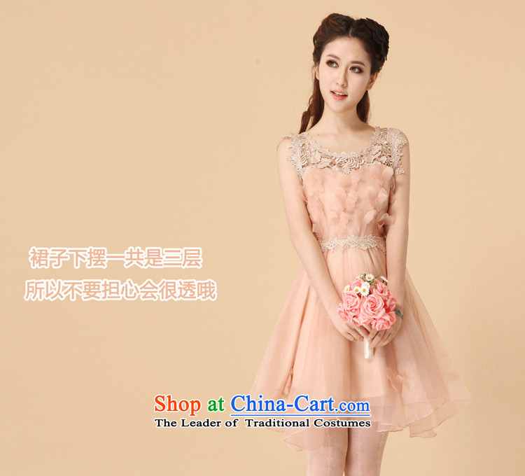 Full-Sang-mi 2015 Korean lace the yarn dresses bon bon skirt princess skirt sleeveless bridesmaid small dress dress A2145 pink M picture, prices, brand platters! The elections are supplied in the national character of distribution, so action, buy now enjoy more preferential! As soon as possible.