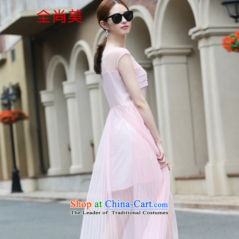 Jeon Sang-spring and summer 2015 Sau San like Susy Nagle temperament long skirt) bridesmaid small dress fairies dresses A2154 pink S, Jeon Sang-mi (QUANSHANGMEI) , , , shopping on the Internet