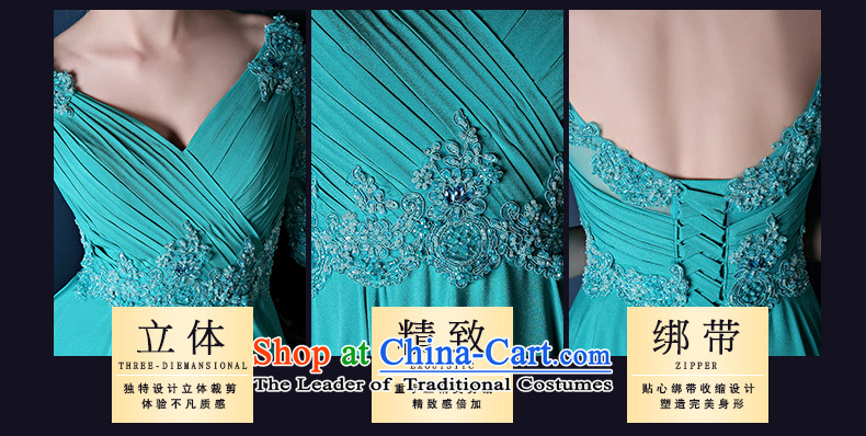 The bride dress the new Korean 2015 Dual shoulder length of marriage bows services banquet evening dresses Sau San will spring Blue M picture, prices, brand platters! The elections are supplied in the national character of distribution, so action, buy now enjoy more preferential! As soon as possible.