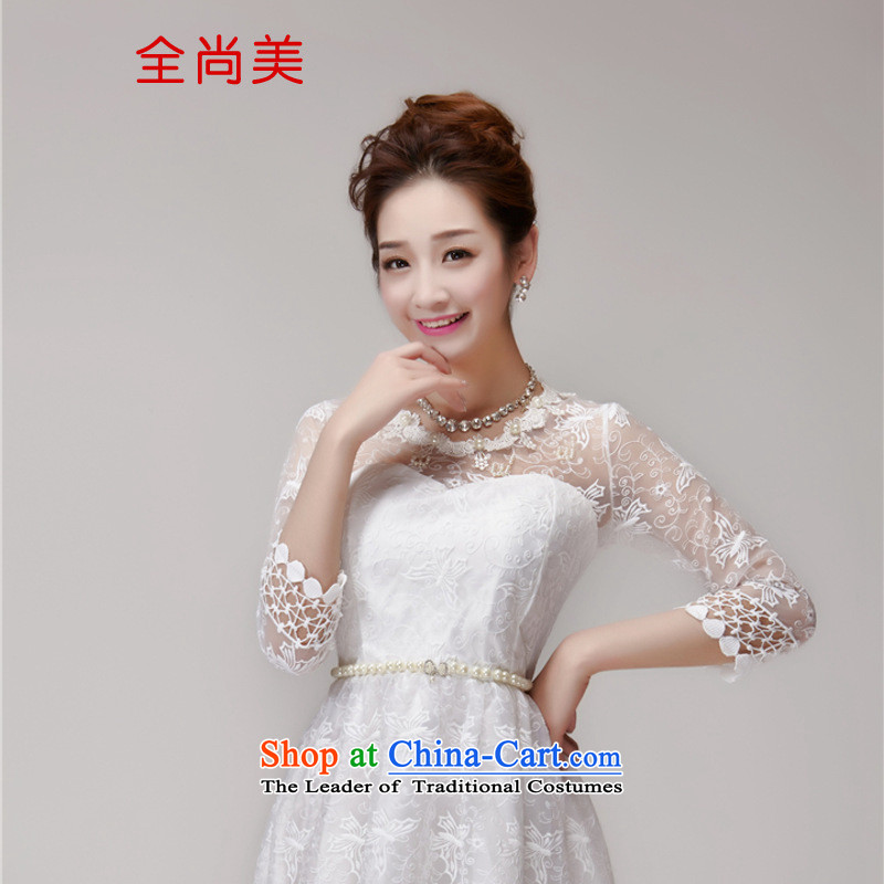Jeon Sang-ha nail Pearl 2015 Sau San Princess skirt dress champagne color and chest bridesmaid services sister skirt small white M full dress A1245 Sang-mi (QUANSHANGMEI) , , , shopping on the Internet